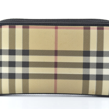 Burberry Vintage Check Elmore Zip Around Wallet Black 9 of 9