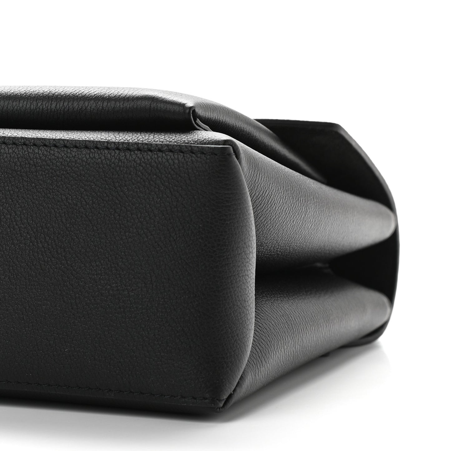Soft Calfskin My Lockme Top Handle Black