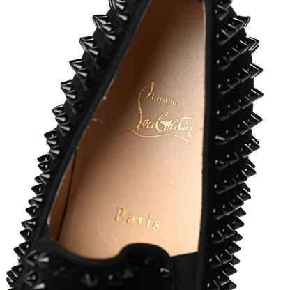 Christian Louboutin Veau Velours Spikes Mens Roller Boat Flat 43.5 Black 10 of 14