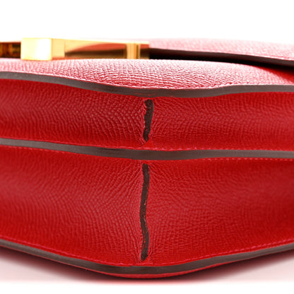 Hermes Epsom Constance 24 Rouge Casaque 10 of 11