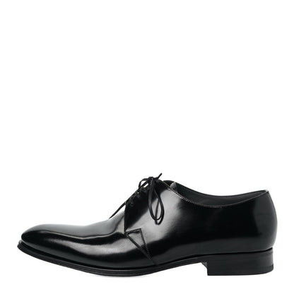 Christian Dior Polished Calfskin Mens Derby Shoe 44 Black 1 of 10