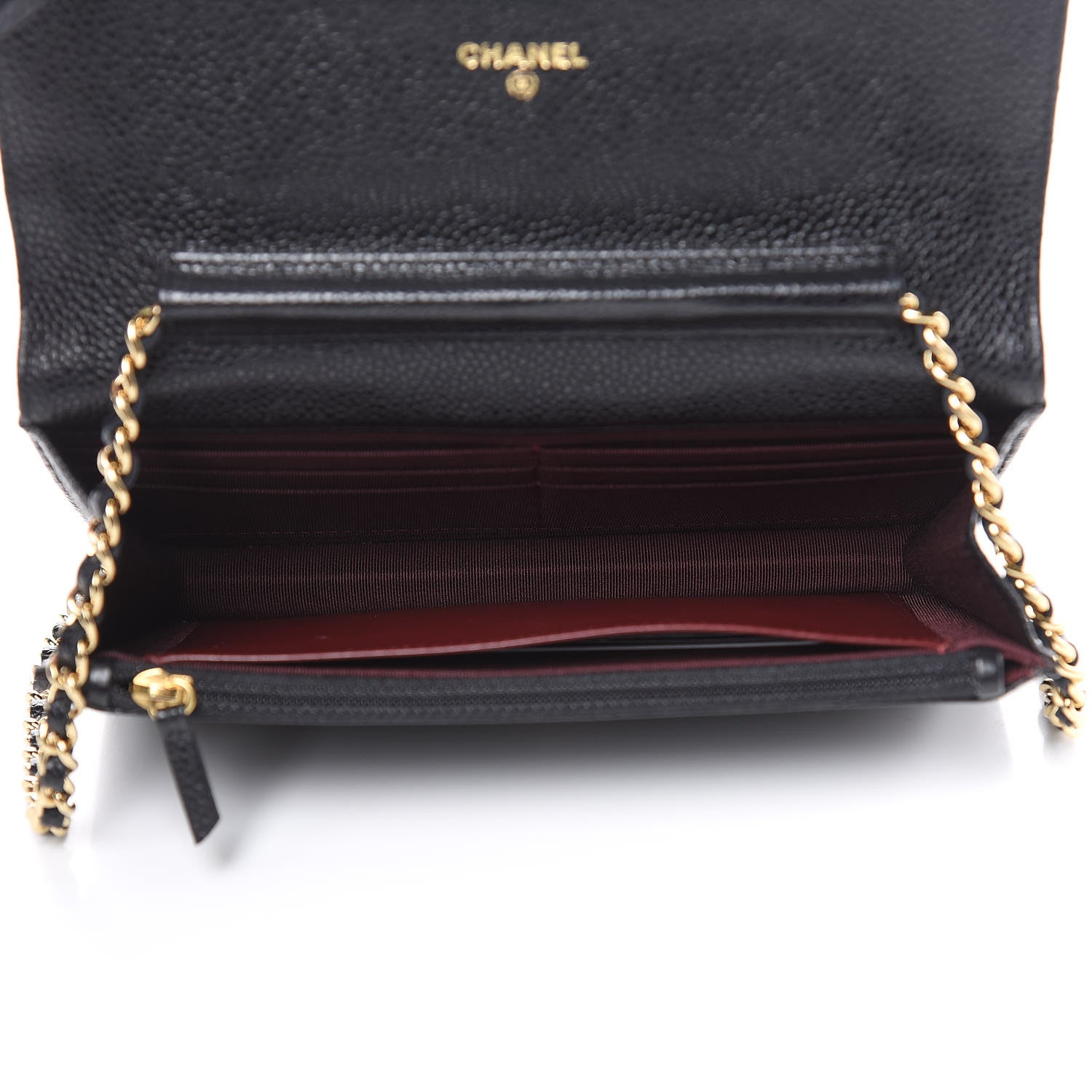 Chanel Caviar Quilted Wallet On Chain WOC Black 5 of 13