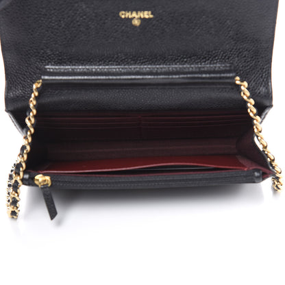 Chanel Caviar Quilted Wallet On Chain WOC Black 5 of 13