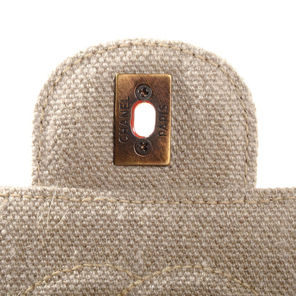 Chanel Canvas Bekko Resin Small Single Flap Beige 6 of 9