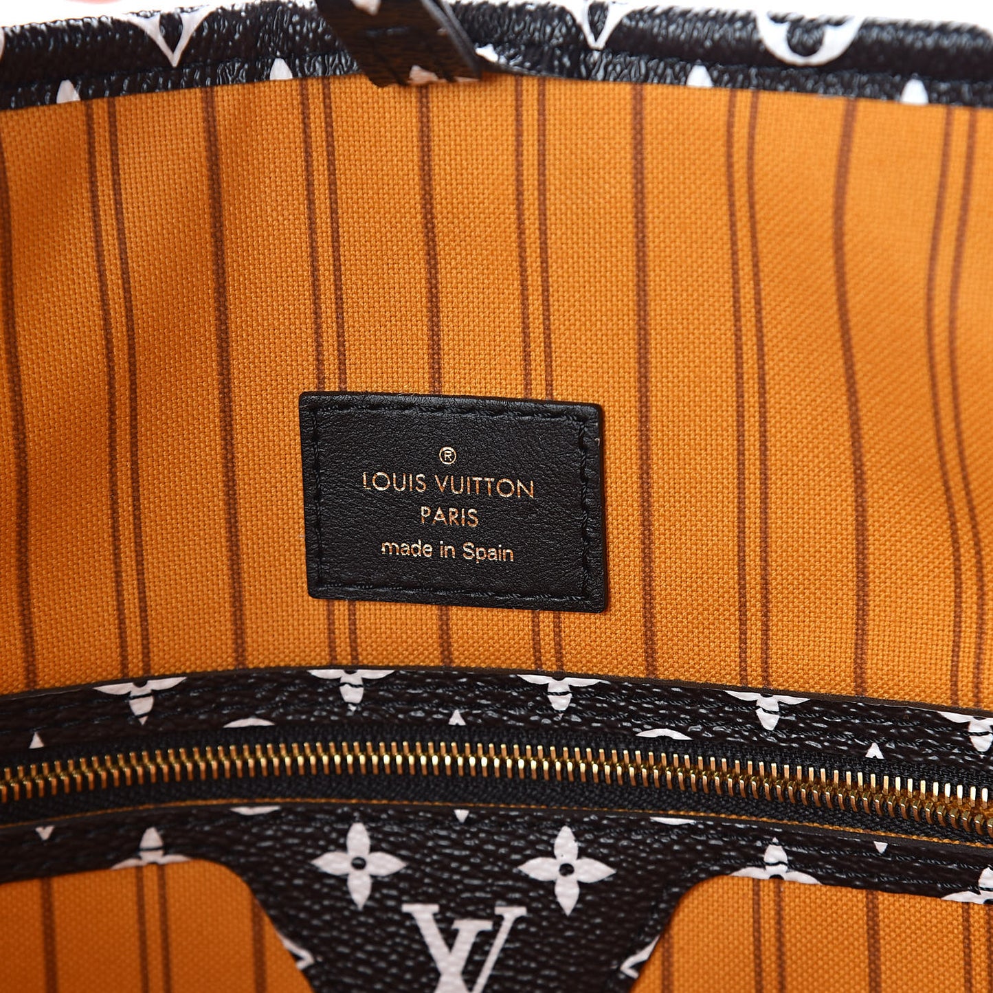 Monogram Giant Jungle Neverfull MM Black