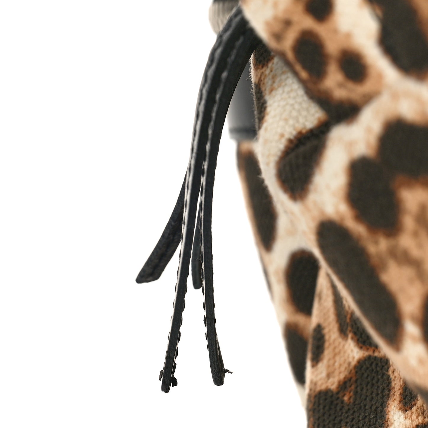 Canvas Leopard Print City Backpack Light Natural