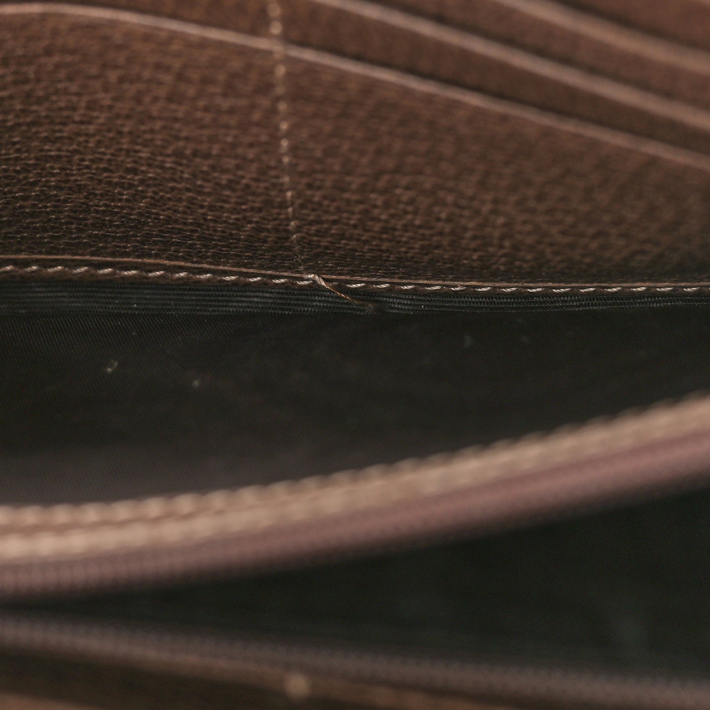 GG Supreme Monogram Web Ophidia Wallet On Chain Brown