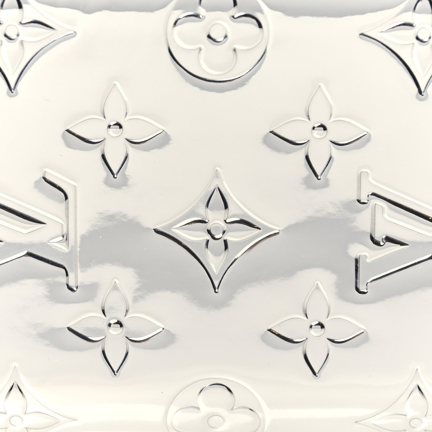 Louis Vuitton Monogram Mirror Zippy Wallet Silver 7 of 7