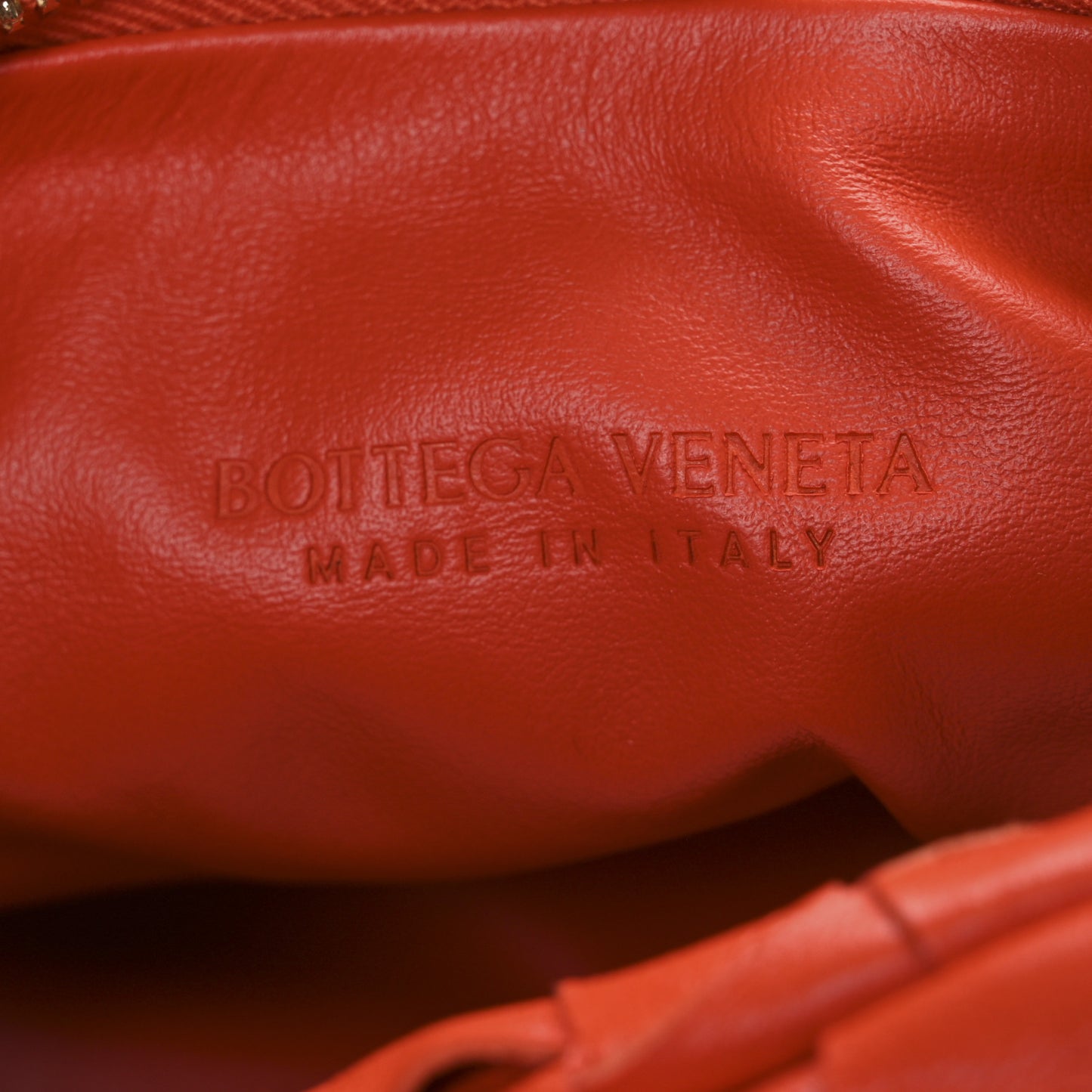 Nappa Intrecciato Mini Jodie Orange