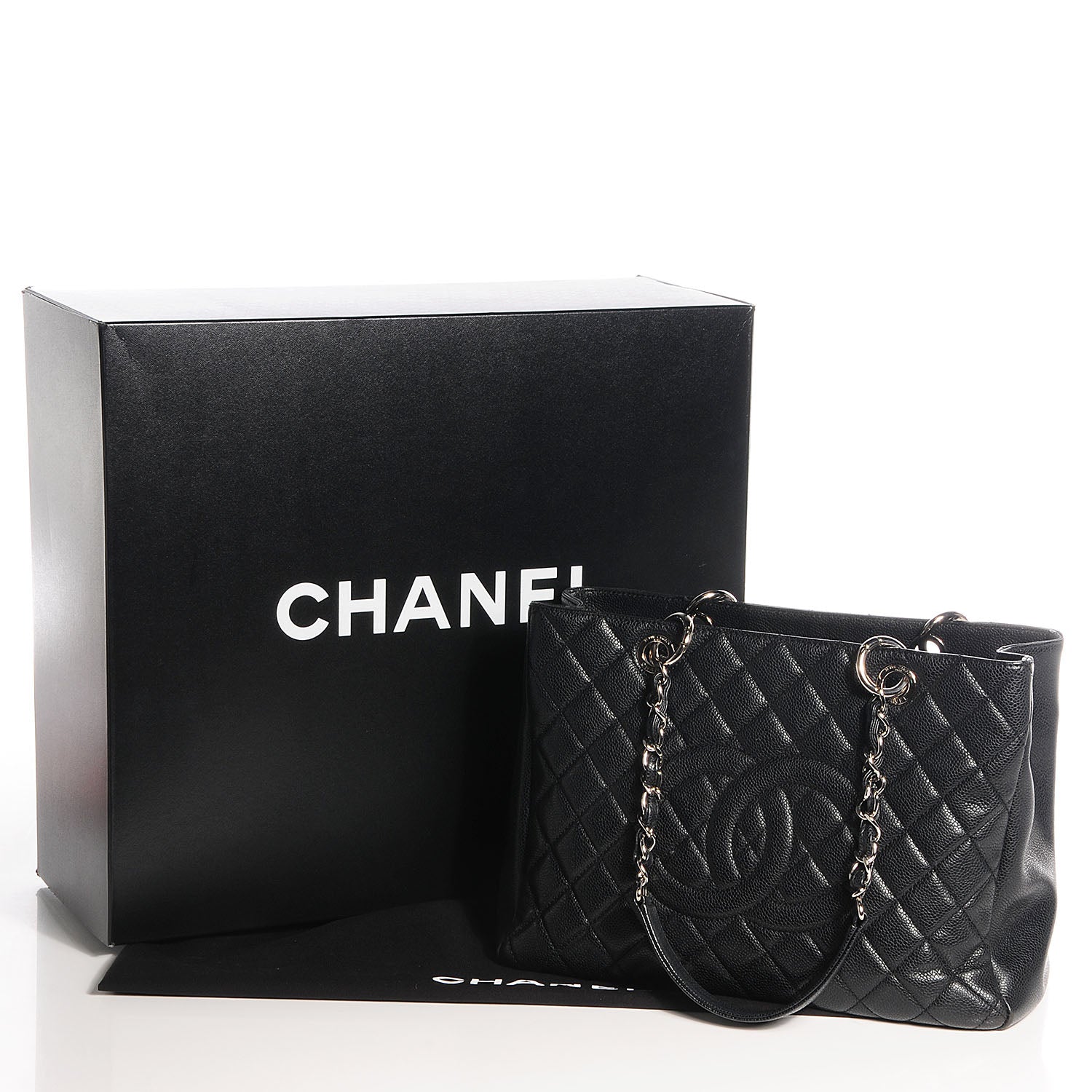 Chanel Caviar Grand Shopping Tote GST Black 5 of 8