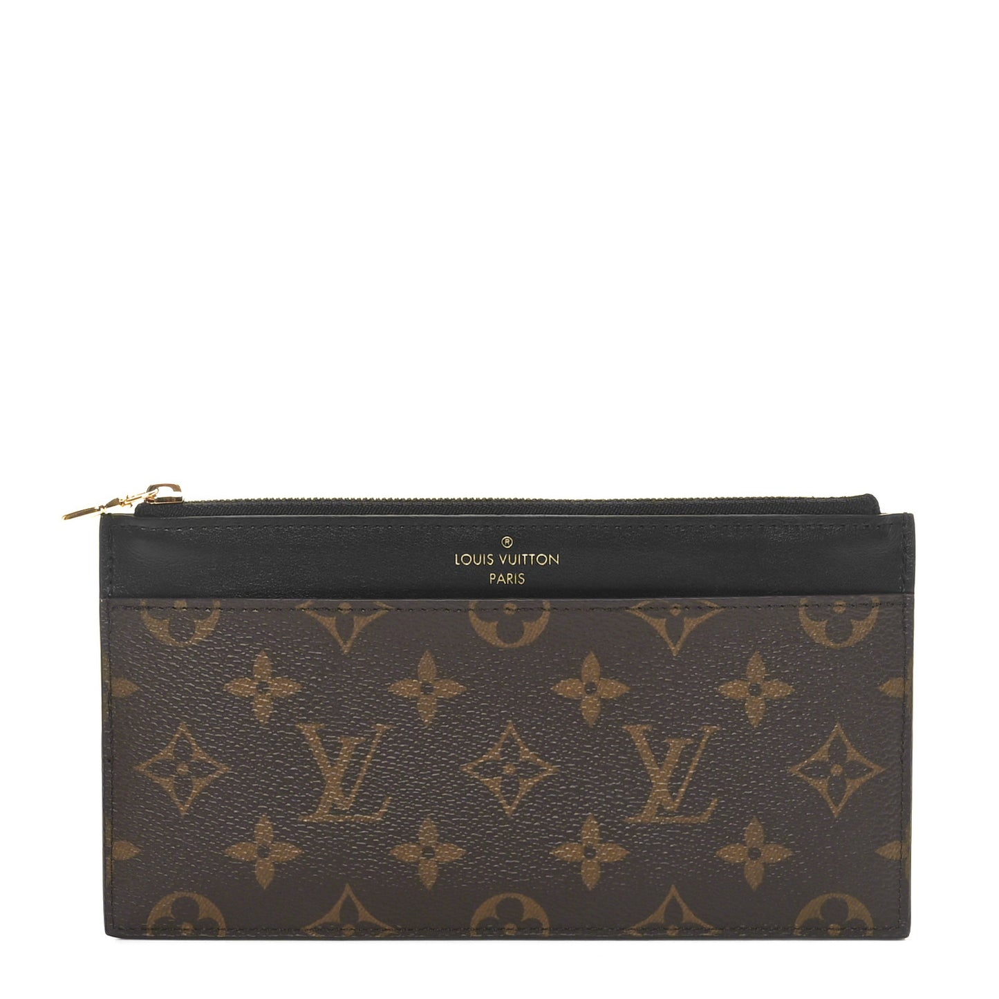 Monogram Slim Purse Black