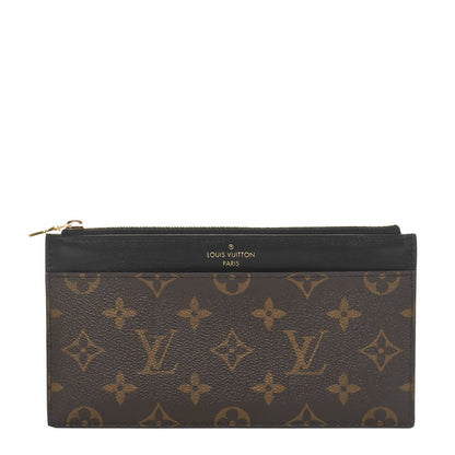 Louis Vuitton Monogram Slim Purse Black 1 of 8