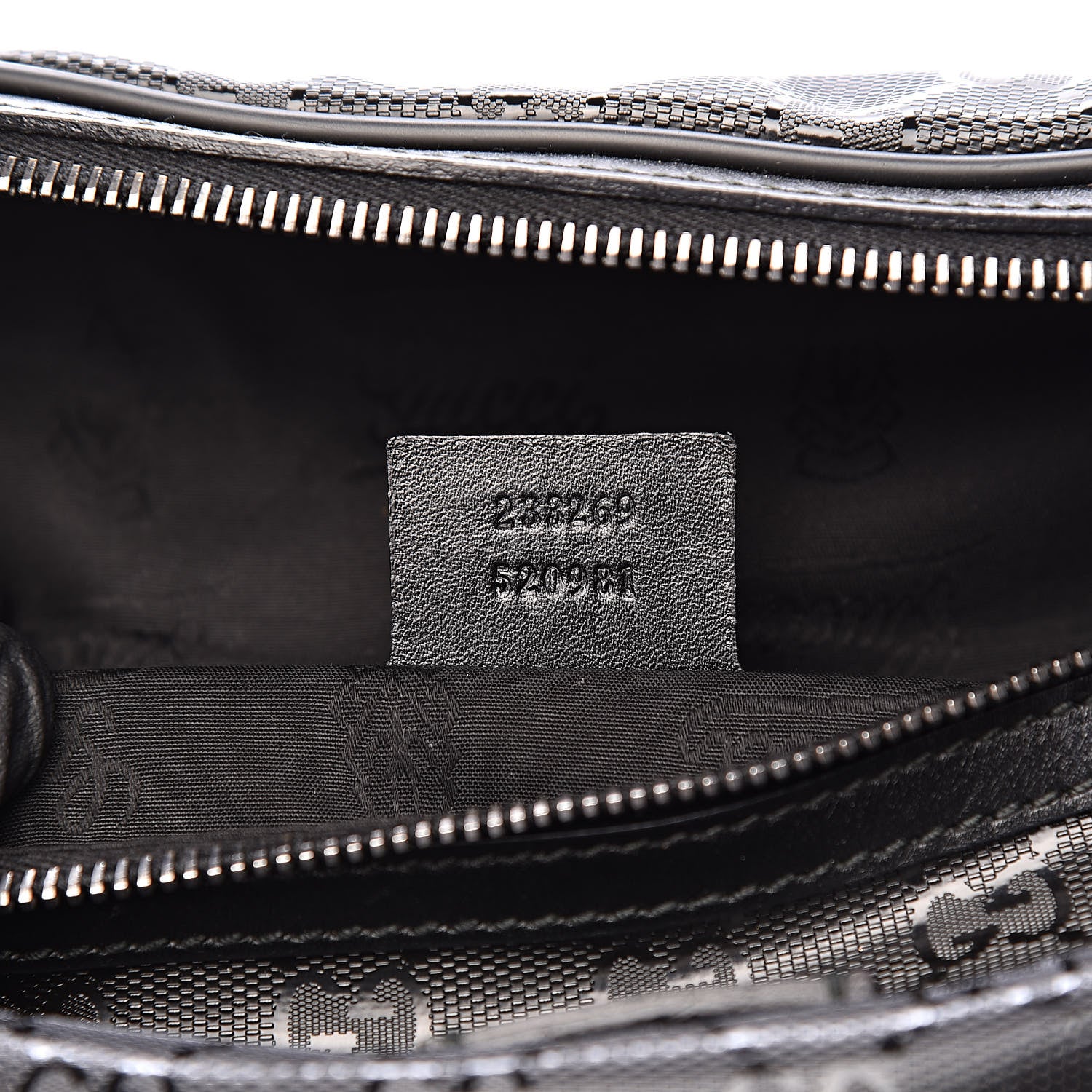 Gucci Imprime Monogram Belt Bag Black 7 of 10