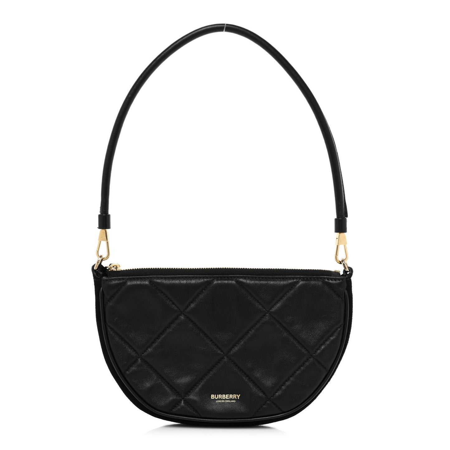Lambskin Quilted Olympia Pouch Black