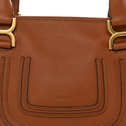 Chloe Calfskin Small Marcie Satchel Tan 9 of 11