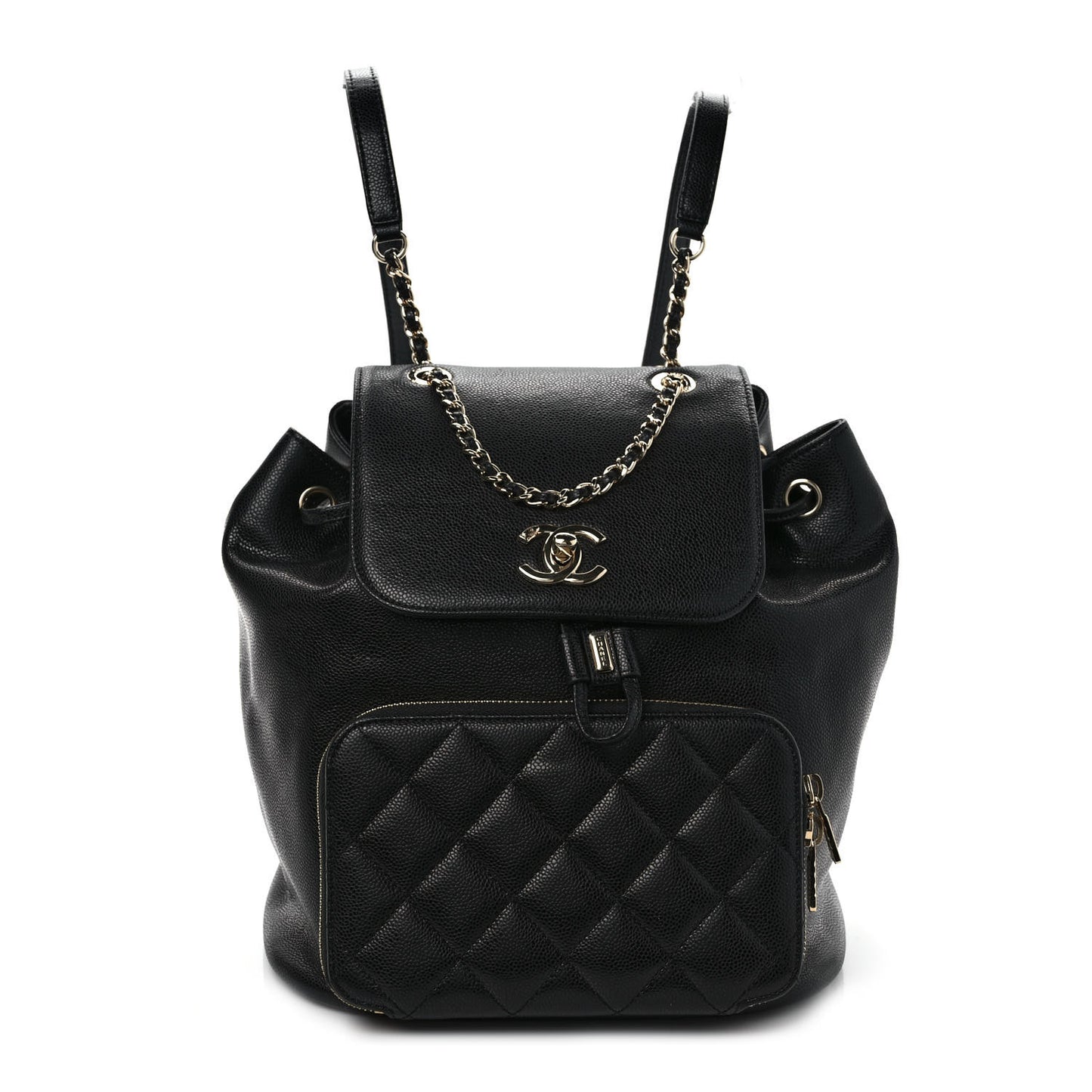 Caviar Quilted Business Affinity Backpack Black