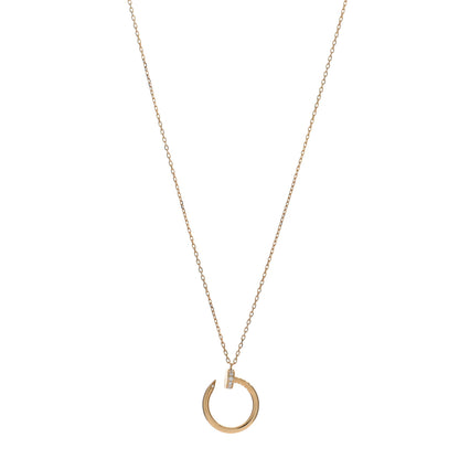 Cartier 18K Yellow Gold Diamond Juste Un Clou Pendant Necklace 1 of 5