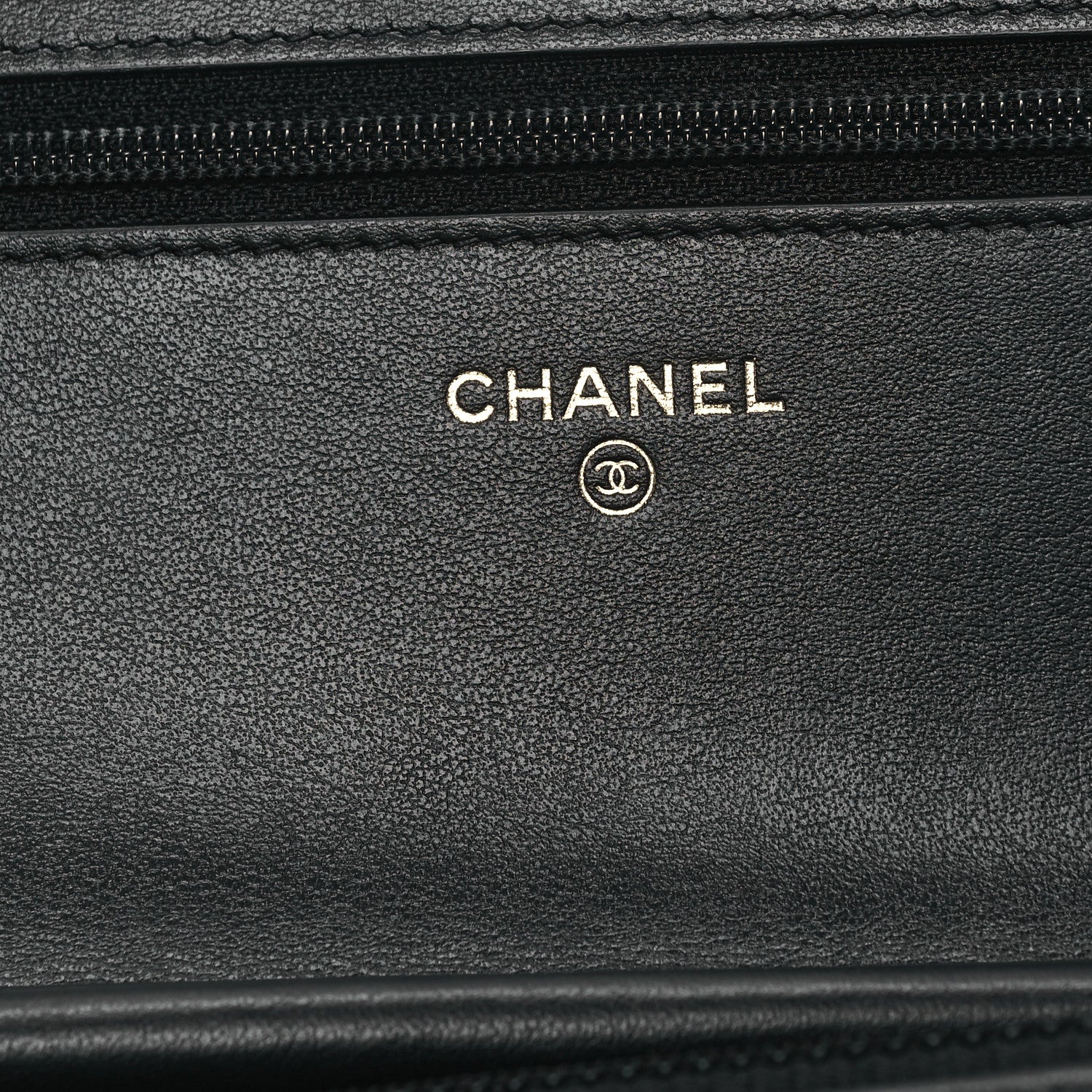 Chanel Caviar Quilted CC Filigree Wallet On Chain WOC Black 6 of 12