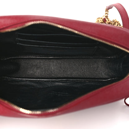 Saint Laurent Grain De Poudre Matelasse Monogram Mini Lou Camera Bag Opyum Red 5 of 9
