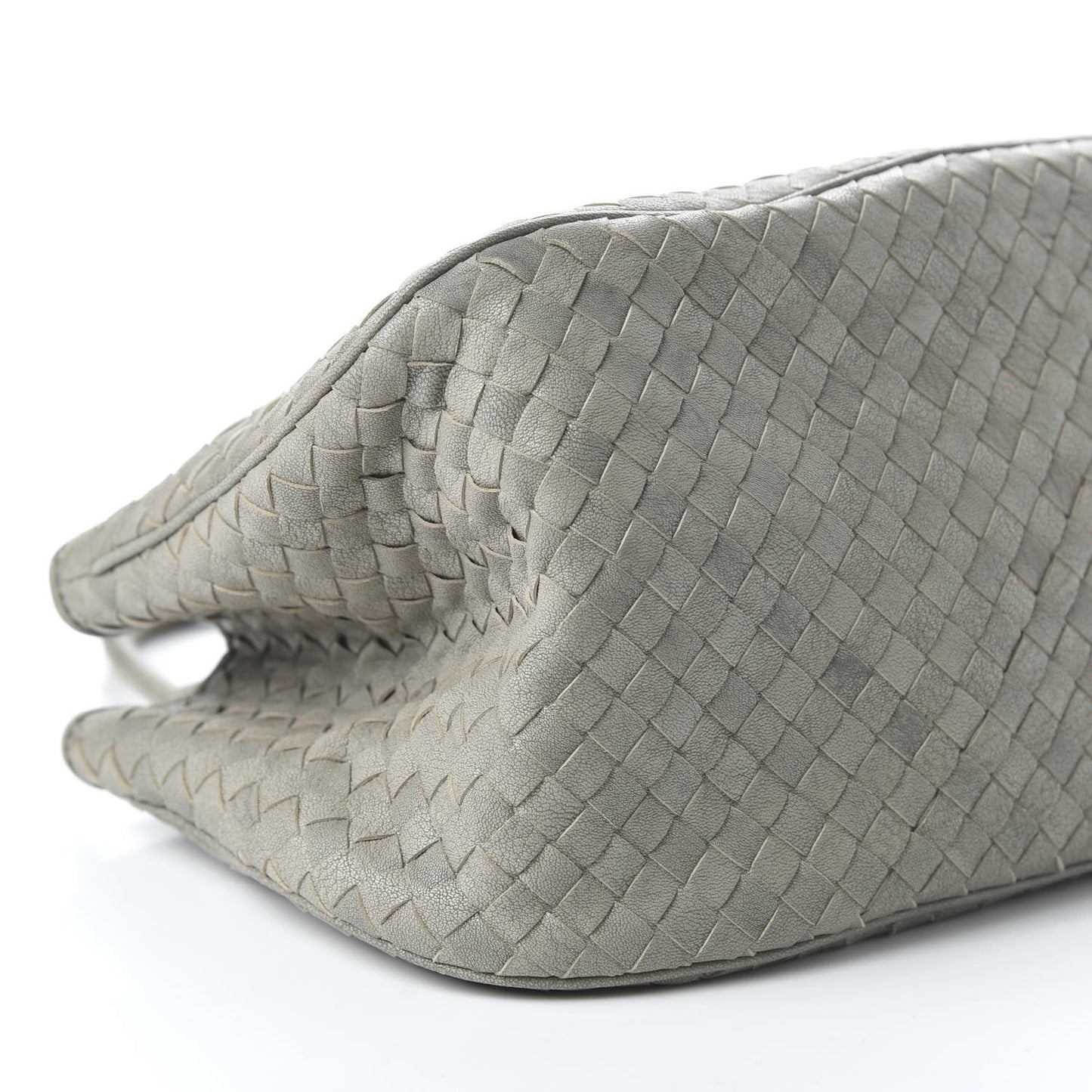 Nappa Intrecciato Woven Tote Fume Cement