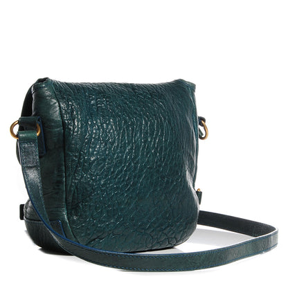 Saint Laurent Pebbled Leather Mini Besace Messenger Bag Turquoise 3 of 7