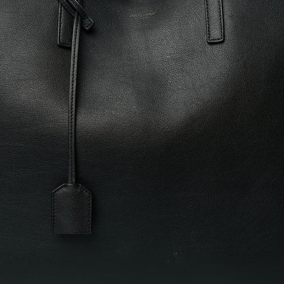 Saint Laurent Calfskin Large Shopping Tote Black 9 of 12
