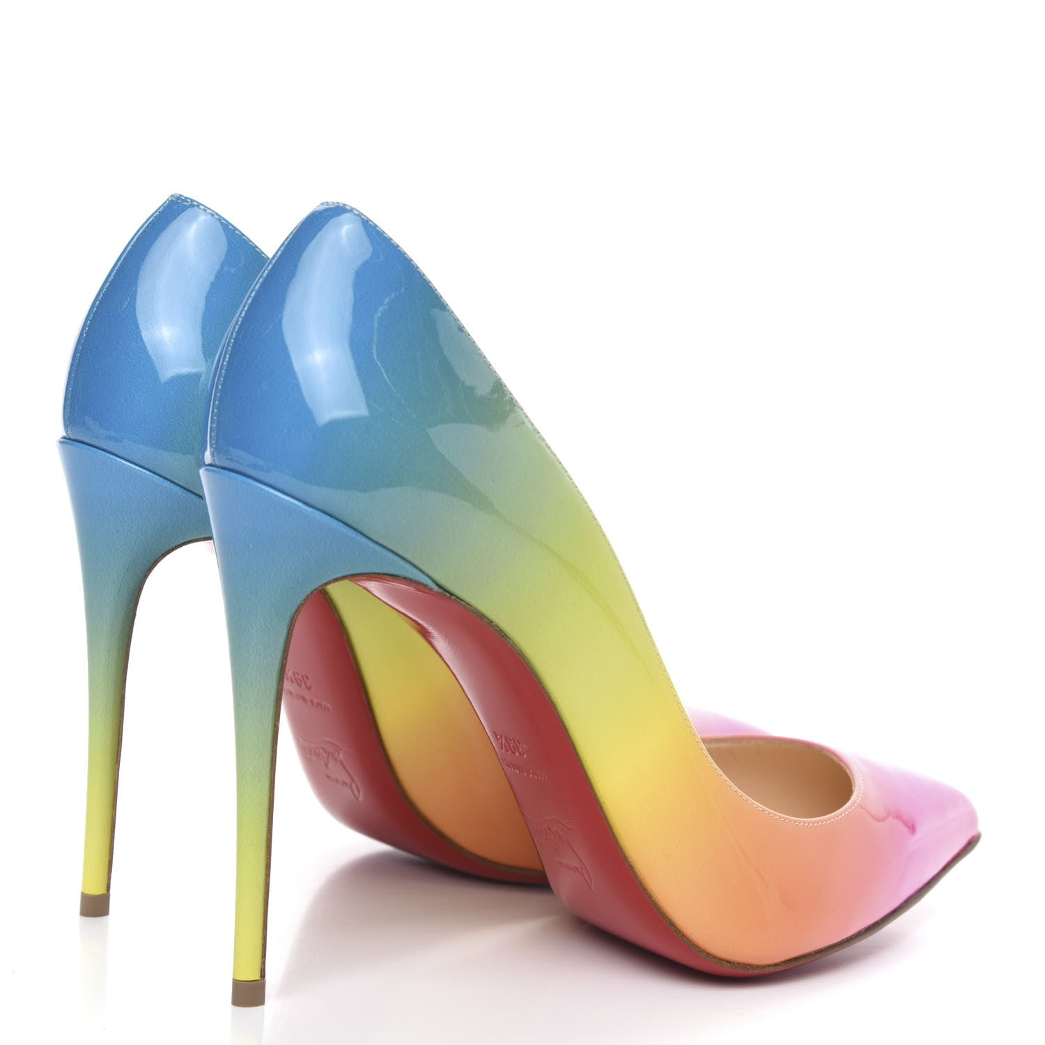 Christian Louboutin Patent Sunrise Pigalle Follies 100 Pumps 39.5 Multicolor 4 of 8