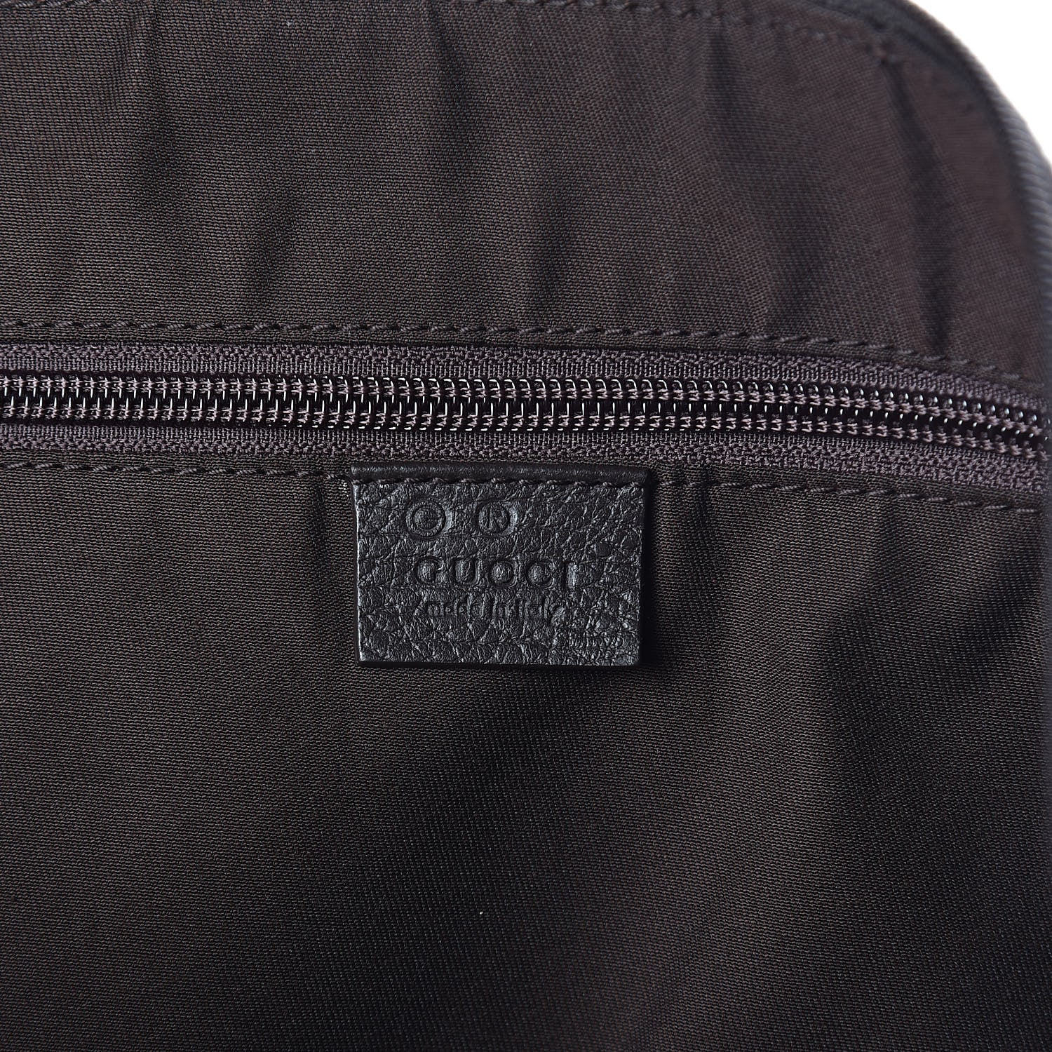 Gucci Nylon Monogram Large Travel Hobo Dark Brown 6 of 9