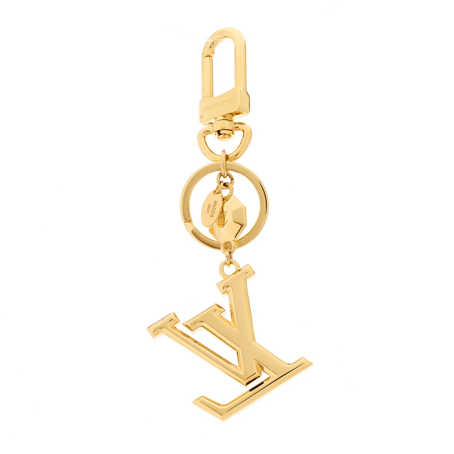 Louis Vuitton LV Facettes Bag Charm Key Holder Gold 3 of 3