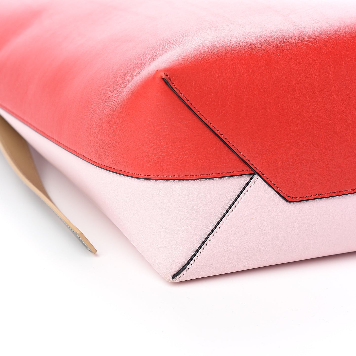 Shiny Smooth Calfskin Small Twisted Cabas Chili Pale Pink