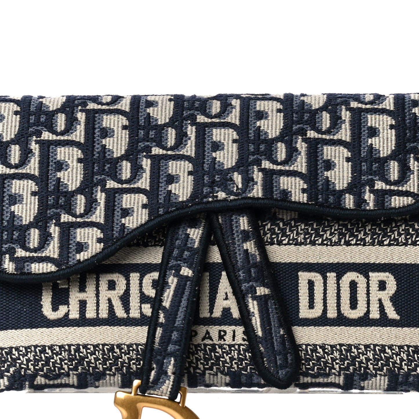 Oblique Slim Saddle Pouch Blue