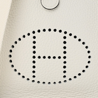 Hermes Taurillon Clemence Amazone Evelyne TPM New White 8 of 11