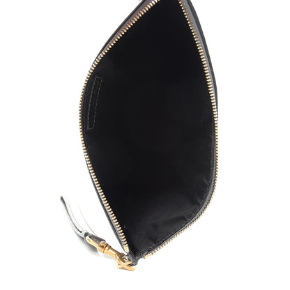 Christian Dior Metallic Grained Calfskin J'Adior Zip Pouch Gunmetal 5 of 9