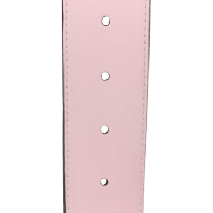 Fendi Vitello Liberty F is Fendi Bi-Color Reversible Belt 95 38 Black Peonia 5 of 6