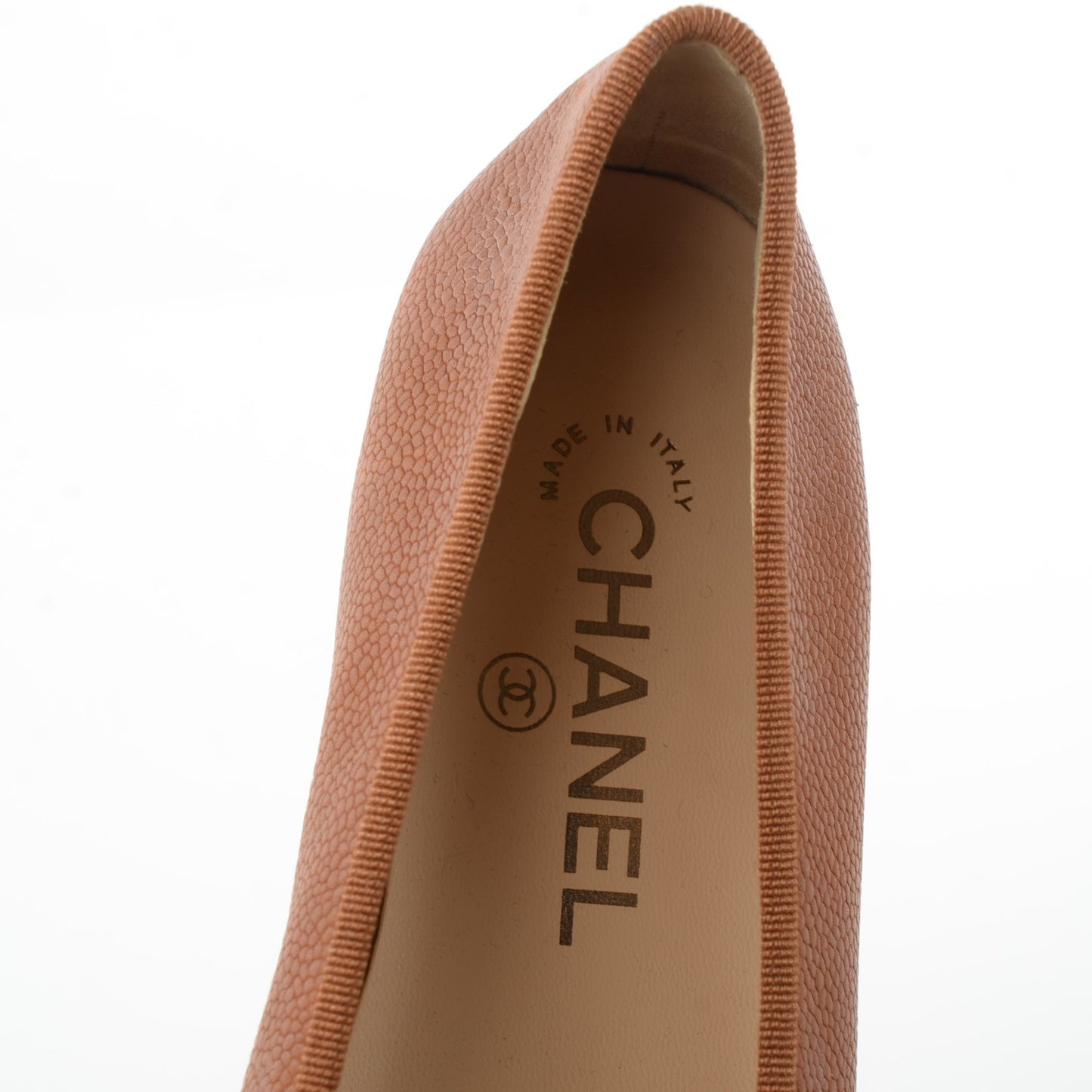 Caviar CC Cap Toe Ballerina Flats 37 Brown