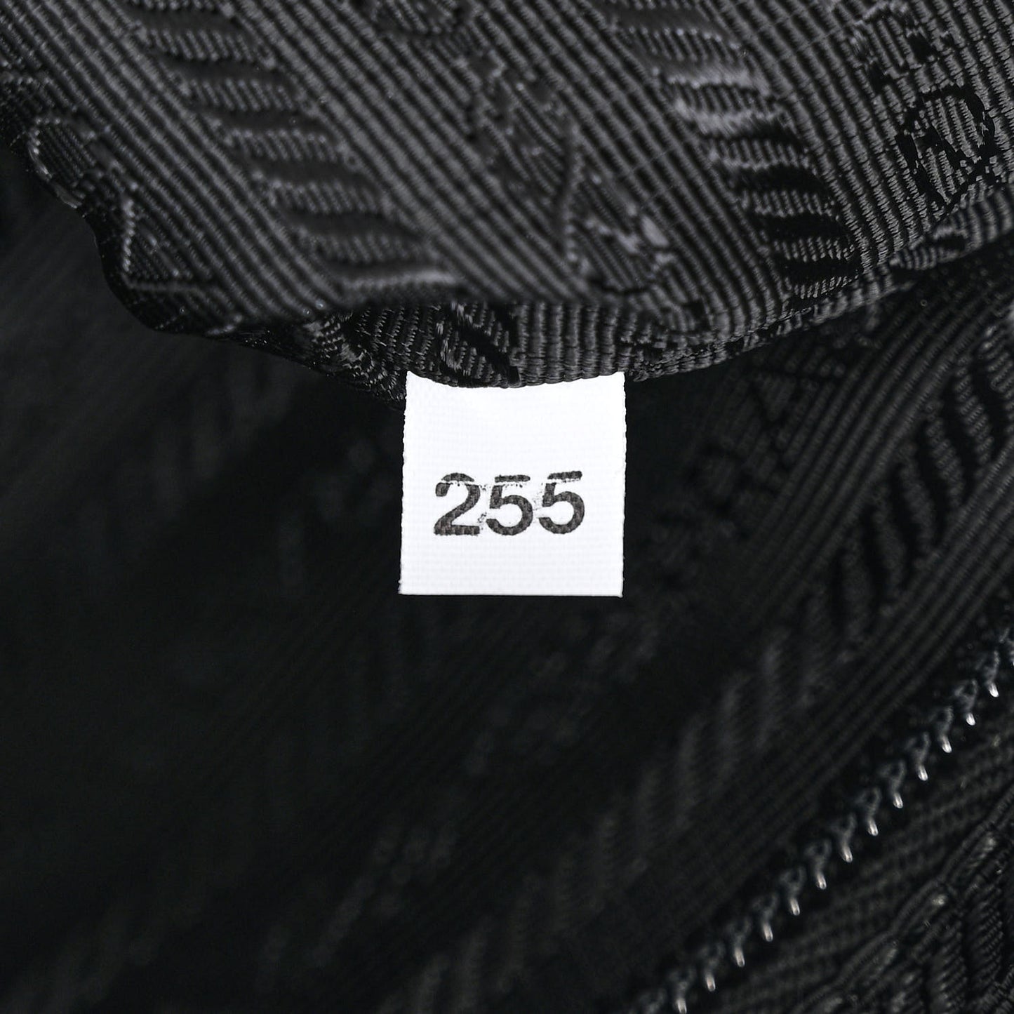 Re-Nylon Vela Saffiano Pocket Double Zip Shoulder Bag Black