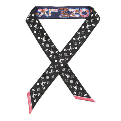 Louis Vuitton Silk Monogram LV And Me BB Bandeau Navy 1 of 3