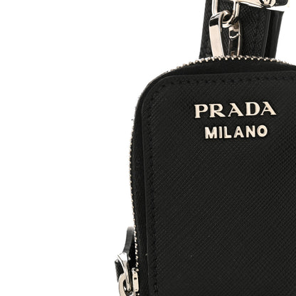Prada Saffiano Flap Shoulder Bag Black 12 of 12