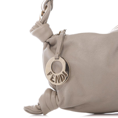 Fendi Calfskin Mini Hobo Bag Beige 9 of 9