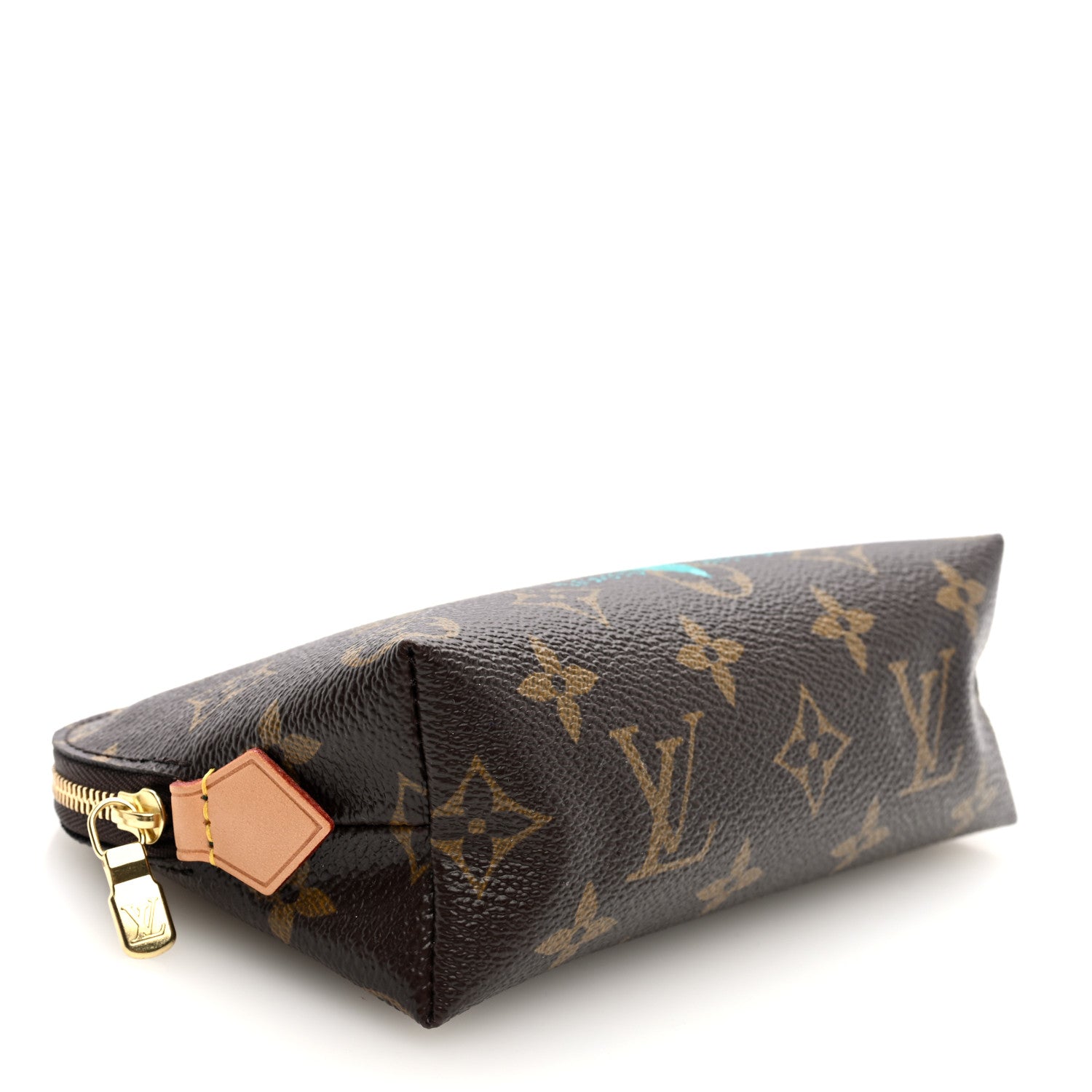 Louis Vuitton Monogram V Cosmetic Pouch Turquoise 4 of 6