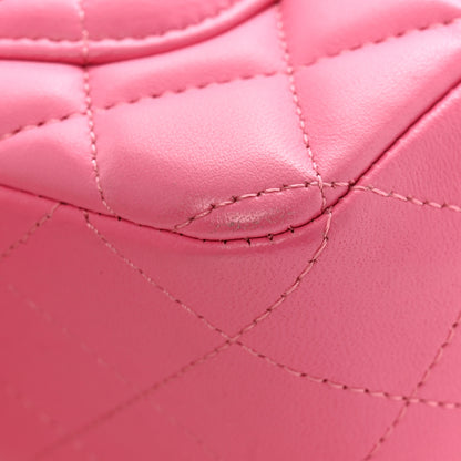 Chanel Lambskin Quilted Mini Rectangular Flap Pink 13 of 13