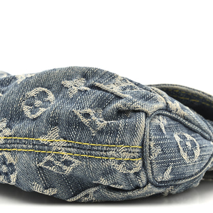 Louis Vuitton Monogram Denim Mini Pleaty Blue 8 of 12