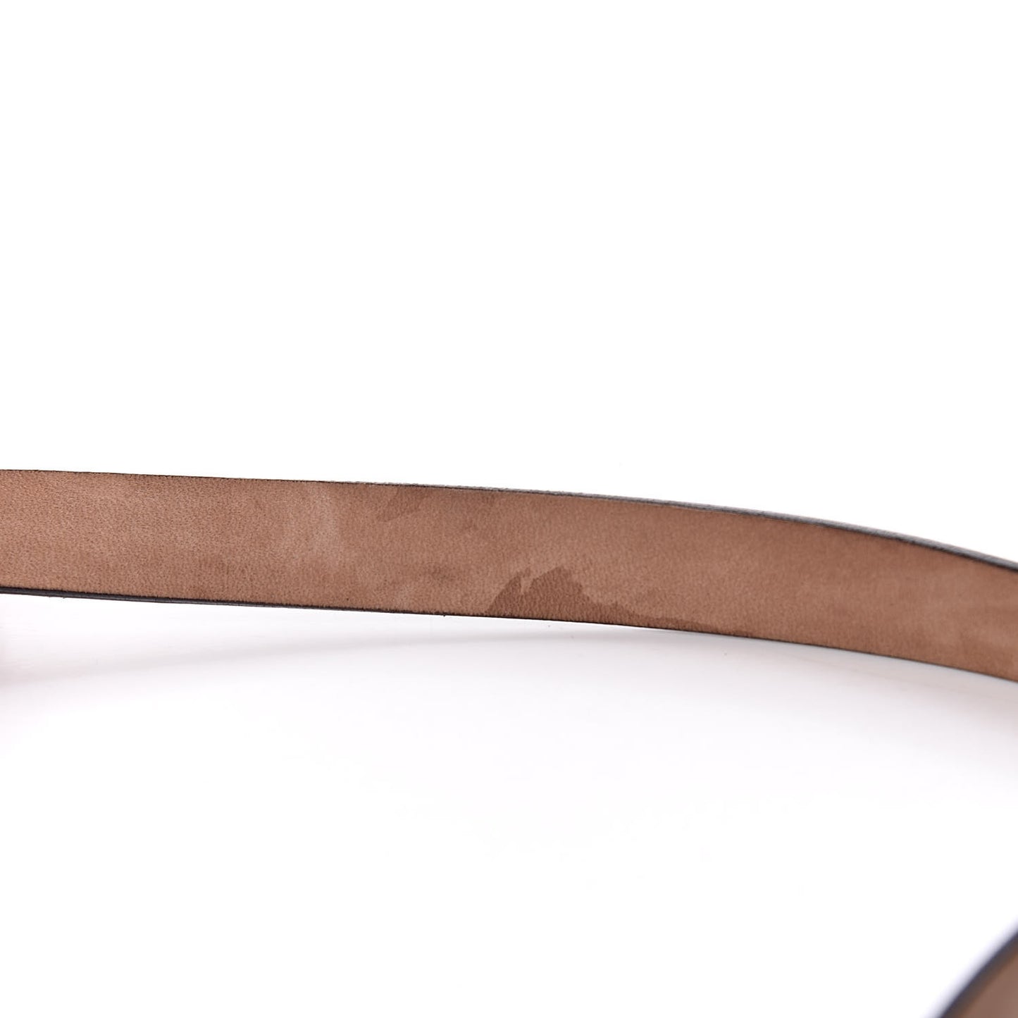 Calfskin Horsebit Skinny Belt 90 36 Black