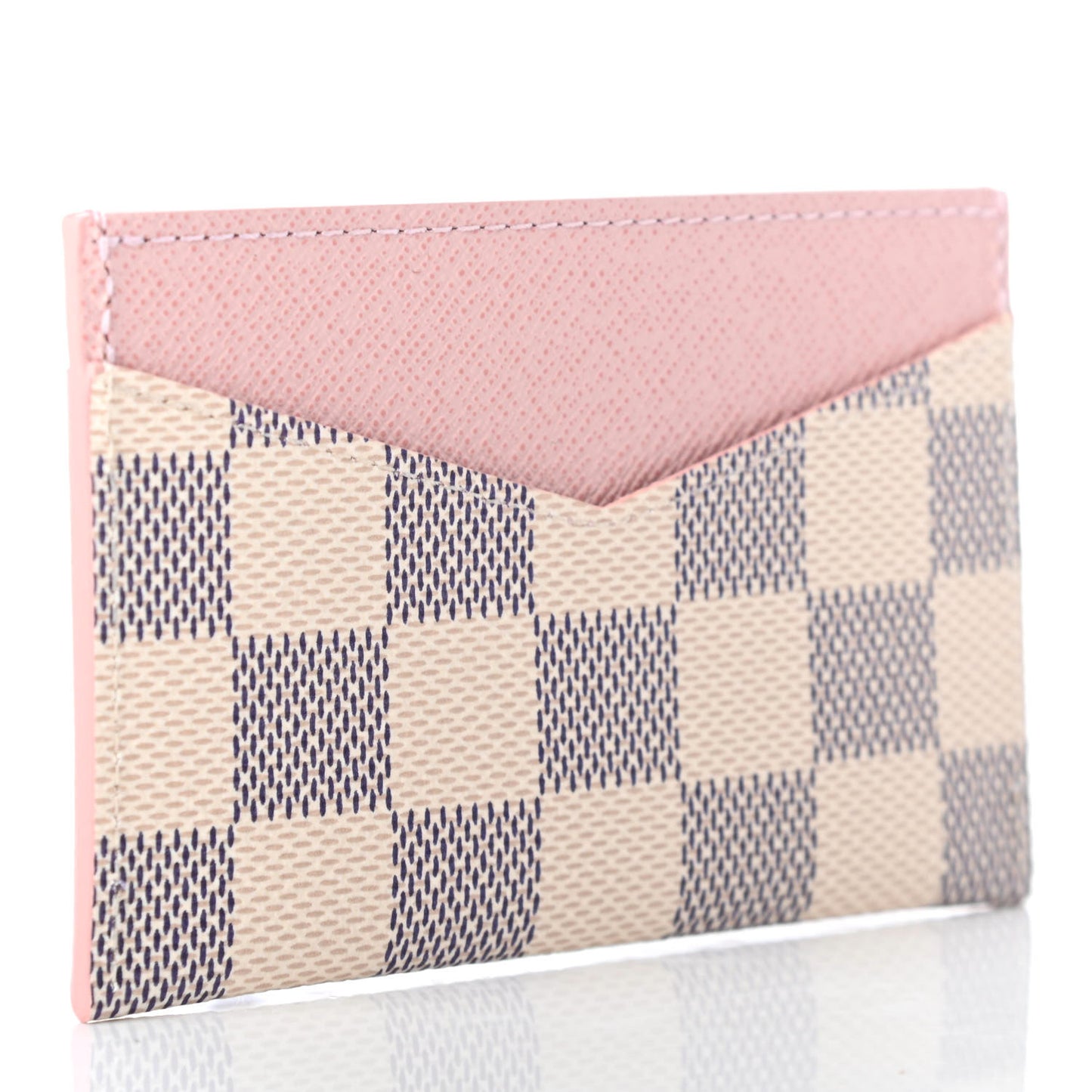 Damier Azur Daily Card Holder Rose Ballerine