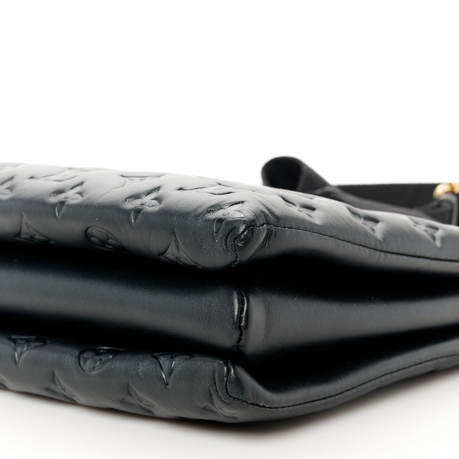 Louis Vuitton Lambskin Embossed Monogram Coussin MM  Black 11 of 11
