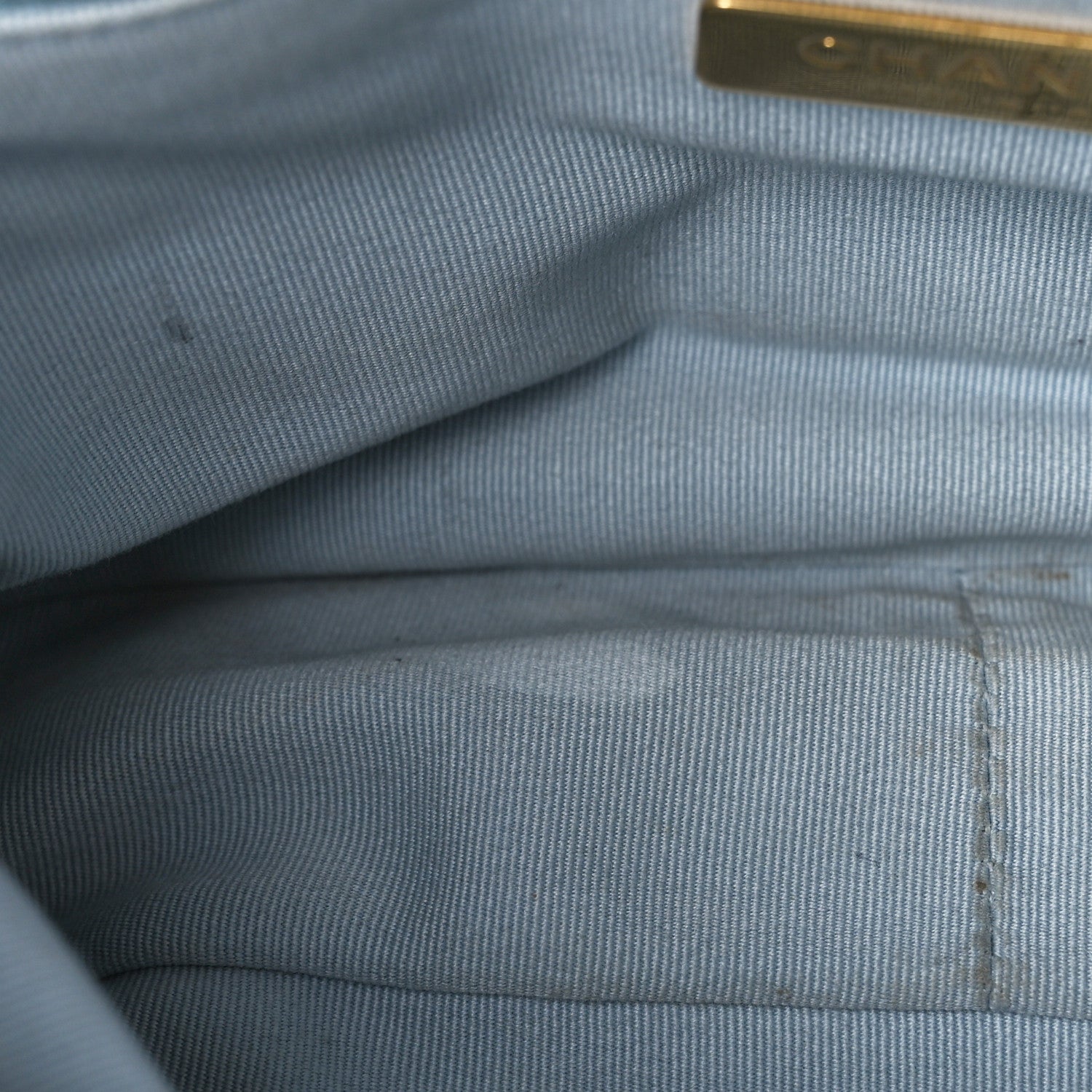 Chanel Lambskin Quilted Medium Chanel 19 Flap Light Blue 11 of 12