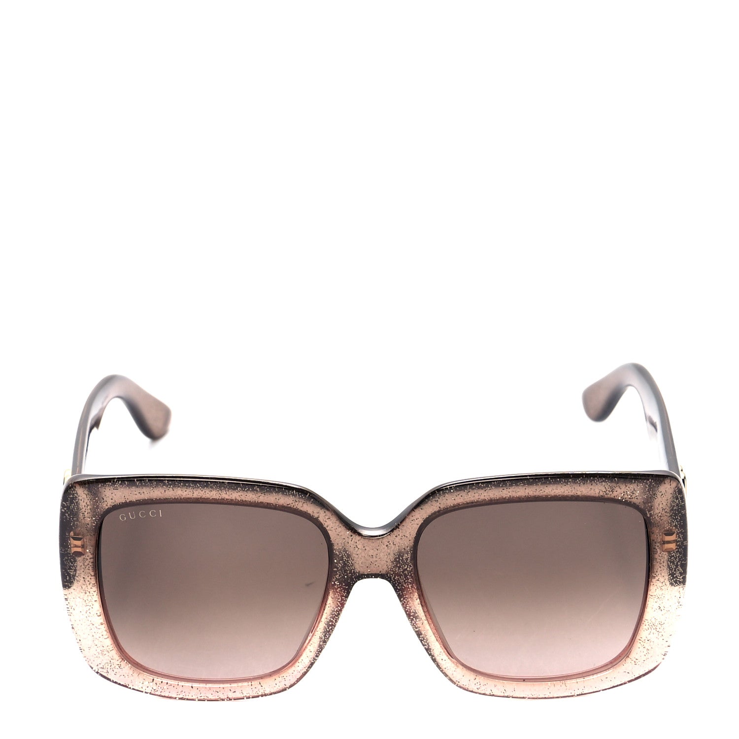 Gucci Acetate Glitter Optyl Square Sunglasses GG3837/F/S Brown Pink 2 of 8