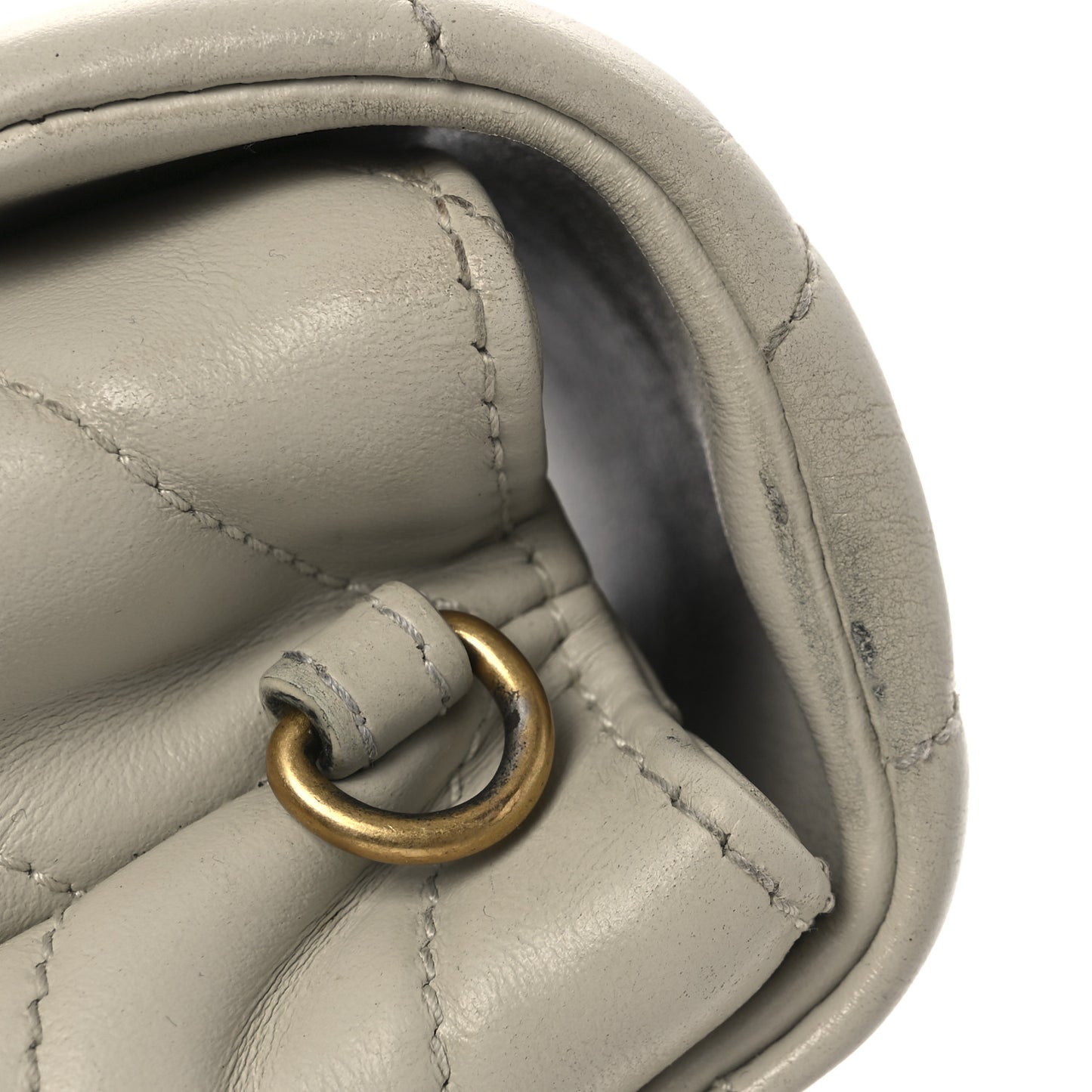 Calfskin Y Quilted Monogram Toy Loulou Crossbody Bag Crema Soft