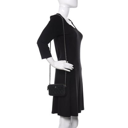 Chanel Caviar Quilted Small Clutch With Chain Black 2 of 12