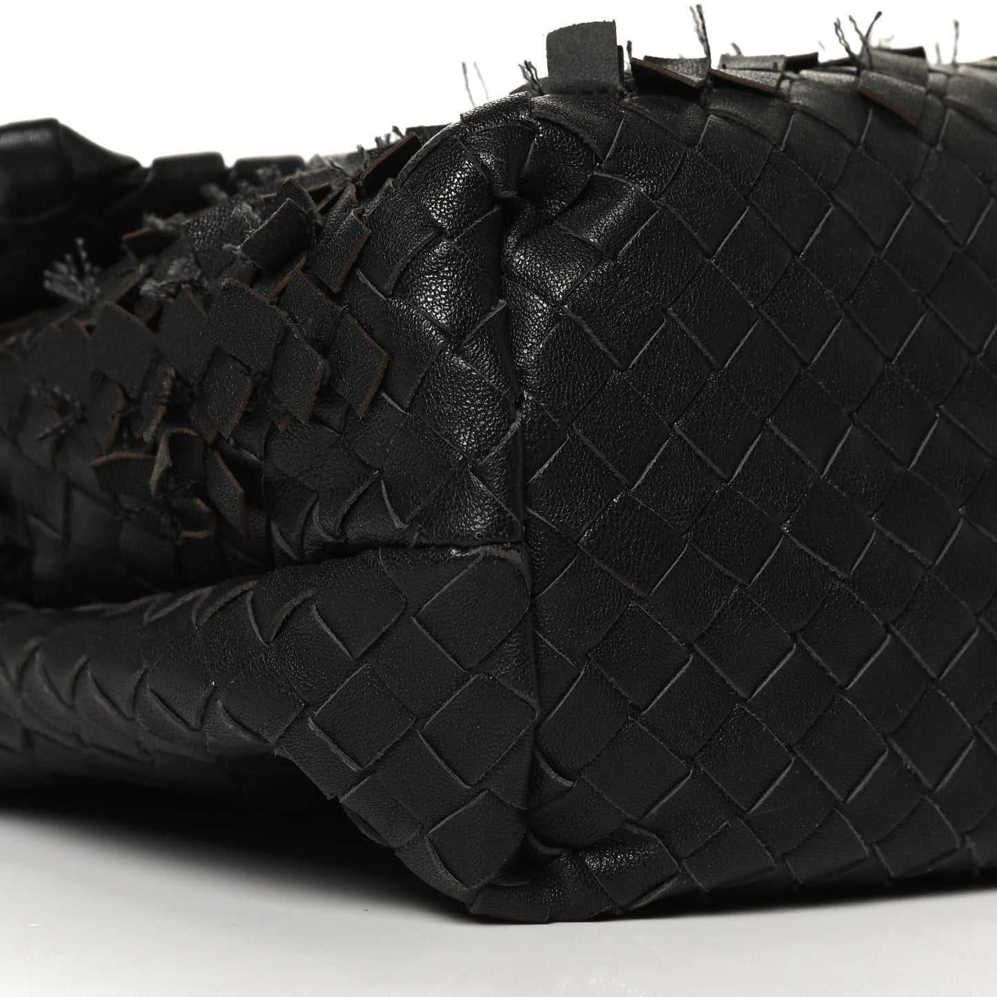Nappa Intrecciato Fringe Flap Black